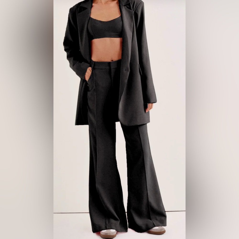 $164 FOR LOVE & LEMONS - SHANNON PANT - BLACK Sz M wide leg